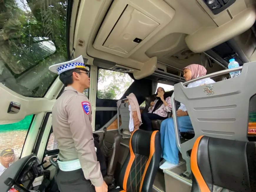 Ramp Check Saat Weekend, 13 Bus Wisata di Kota Batu Ditilang