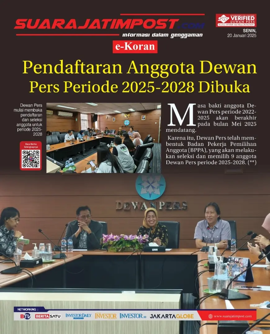 eKoran, Edisi Senin, 20 Januari 2025