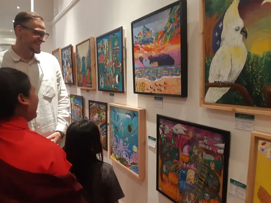 Festa 2025: LAC dan Wisma Jerman Menyapa 2025 Lewat Pameran Lukisan Anak