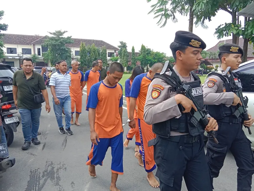Polres Jombang Bekuk 5 Pelaku Curanmor yang Beraksi di 3 TKP