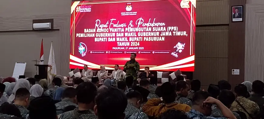 Masa Kerja Badan Ad Hoc Pilkada 2024 Berakhir Hari Ini, KPU Pasuruan Gelar Evaluasi Internal