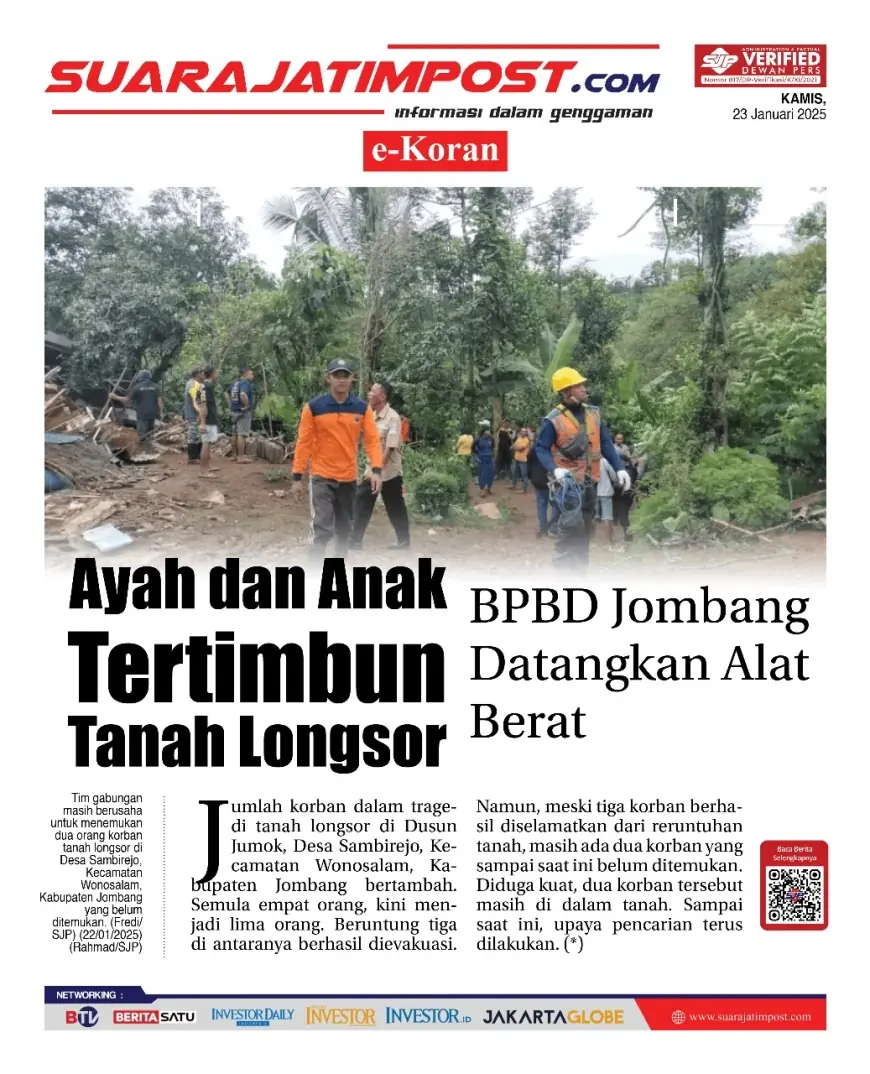 eKoran, Edisi Kamis, 23 Januari 2025