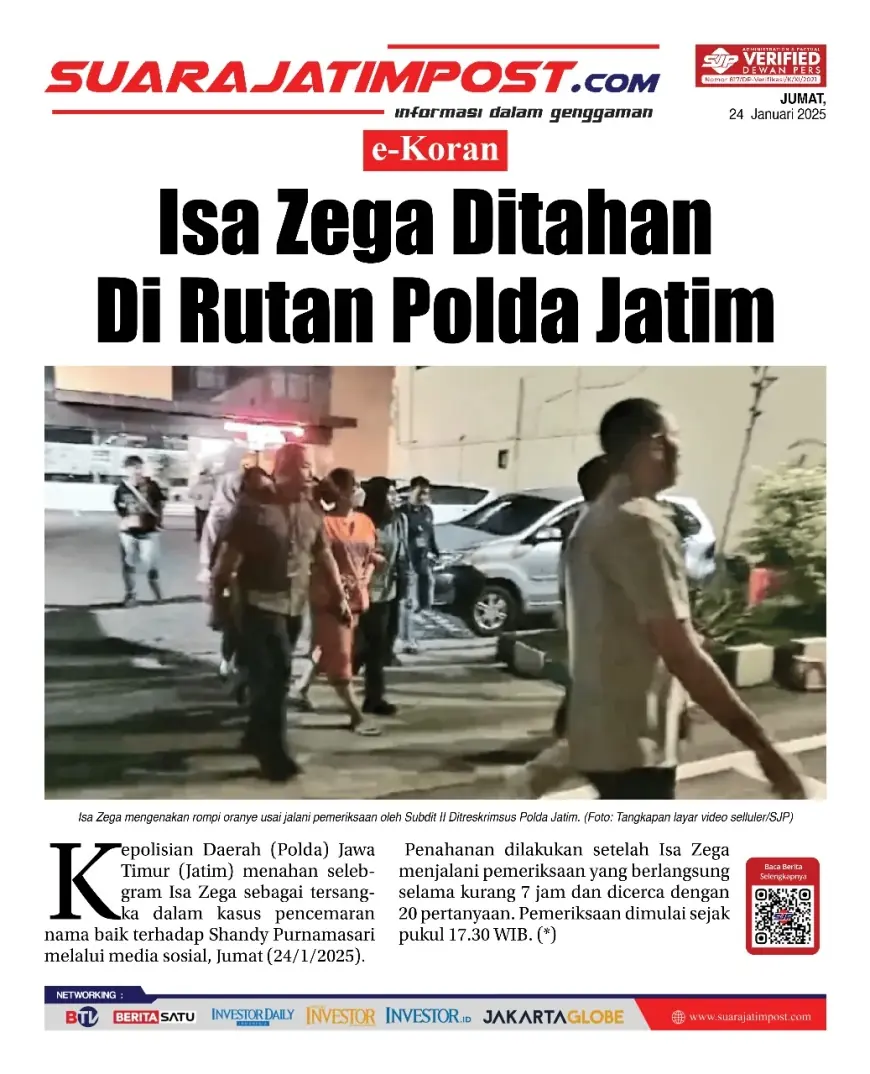 eKoran, Edisi Jumat, 24 Januari 2025