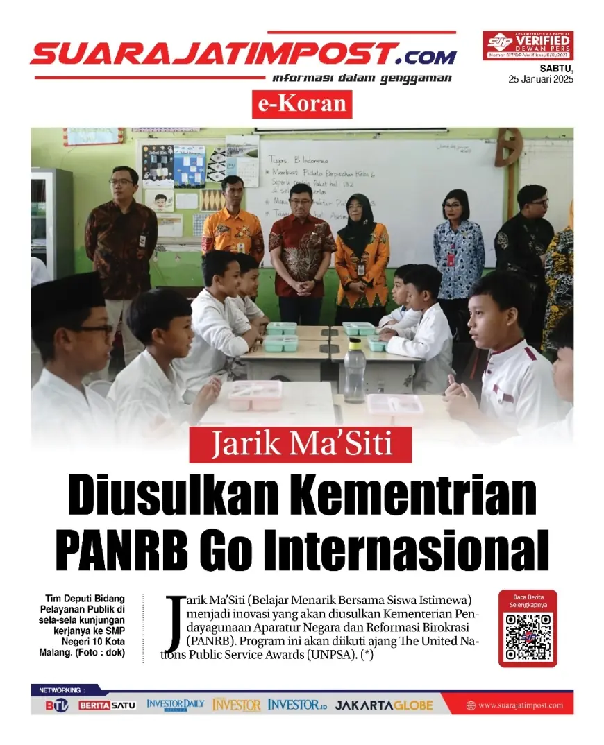 eKoran, Edisi Sabtu, 25 Januari 2025