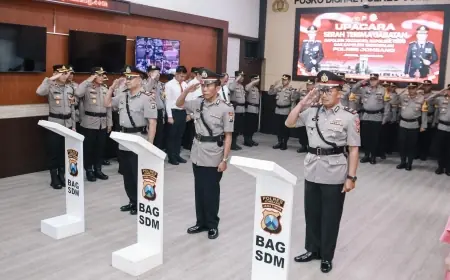 Rotasi Jabatan, Tiga Kapolsek di Wilayah Polres Jombang Bergeser