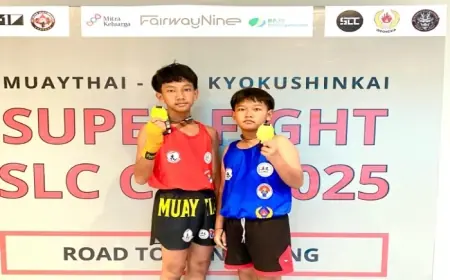Atlet Muaythai Kakak Beradik di Probolinggo Raih Emas di Ajang SLC CUP II 2025