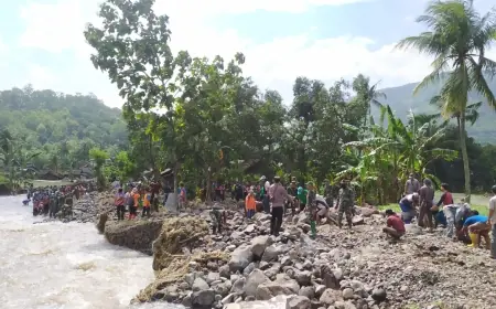Banjir Bandang Wonoboyo Bondowoso Rusak Infrastruktur, Dinas BSBK Fokus Bangun Tanggul Penahan Air