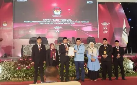 Sah, KPU Tetapkan dr. Aminuddin - Ina Buchori Resmi Jadi Wali Kota dan Wawali Kota Probolinggo Terpilih