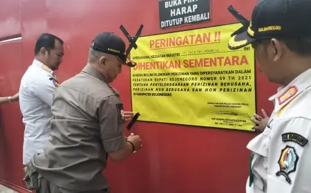 Satpol PP Bojonegoro Segel Pabrik Pengolahan Tembakau Tak Berizin