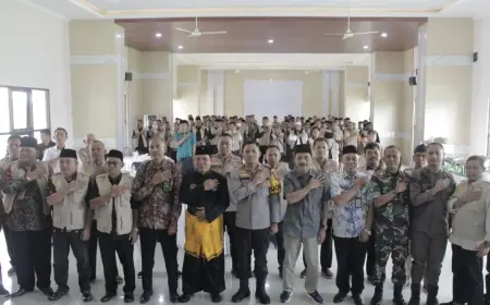 Polisi dan Perguruan Silat di Nganjuk Ikrar Jaga Keamanan