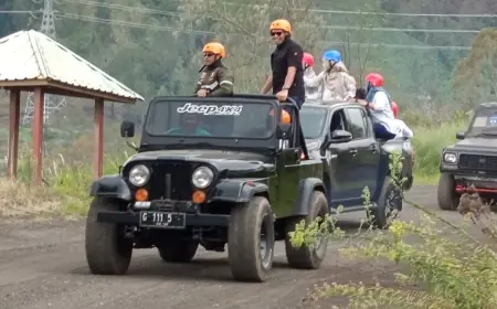 Dilaunching Januari Lalu, Jeep Wisata Kaldera Ijen Purba di Bondowoso Dibanjir Wisatawan