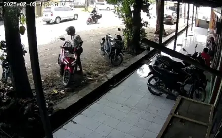 Nekat, Pencuri di Jombang Curi Motor di Siang Bolong