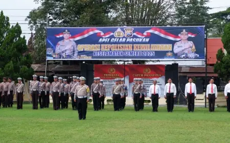 Meski Angka Pelanggaran dan Laka Lantas Turun, Polres Bondowoso Tetap Gelar Operasi Keselamatan Semeru 2025