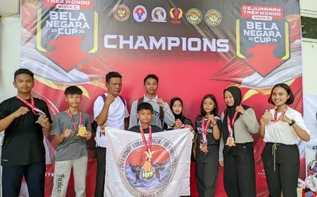 Atlet Dojang Taekwondo Koramil Banyuates Borong Medali di Kejurnas
