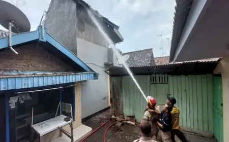 Tinggalkan Kompor dalam Keadaan Menyala, Rumah di Kota Probolinggo Terbakar