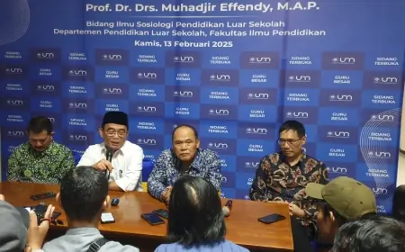 Universitas Negeri Malang Bakal Kukuhkan Muhadjir Effendy sebagai Gubes Sosiologi Pendidikan Luar Sekolah