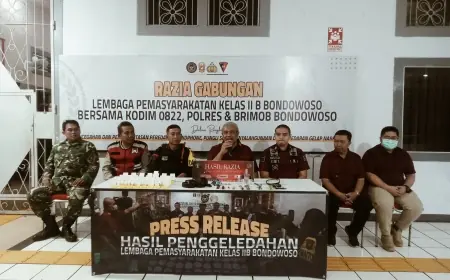 Cegah Peredaran Narkoba, Warga Binaan Lapas Bondowoso Dites Urine