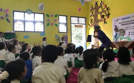 Kak Yudi dan Boneka Jojo, Hadirkan Dongeng Edukasi Menghibur Siswa TK Taman Indria