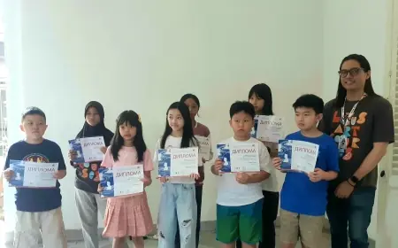 Anak Indonesia Menyapa Dunia Lewat Lukisan Laut di Ajang Internasional MinirestART "The Big Blue" Serbia
