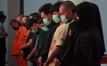 Polres Blitar Ringkus 11 Pendekar Silat karena Keroyok dan Jarah Ponsel Warga