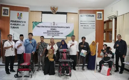 Disabilitas Tuban Terima Bantuan ATENSI