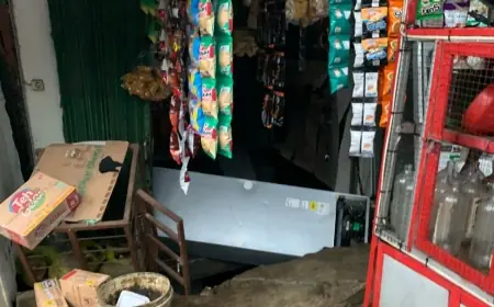 Toko Kelontong di Malang Amblas, Seorang Penjaga Tewas Terhanyut Arus