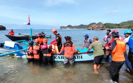 Tim SAR Gabungan Temukan Korban Hilang Pantai Kondang Merak di Perairan Sendang Biru Malang