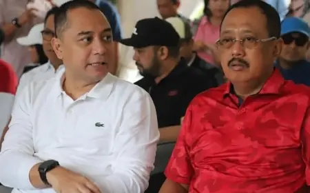 Armuji Sudah di Surabaya dan Pastikan Absen dari Retret, Eri Cahyadi Masih di Jakarta