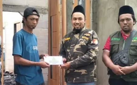 Kebakaran Rumah Warga di Jombang dapat Empati Sosial dari GP Ansor