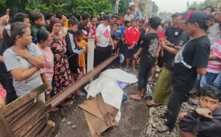 Terobos Palang Pintu, Pemotor Tewas Tertabrak Kereta Api di Probolinggo