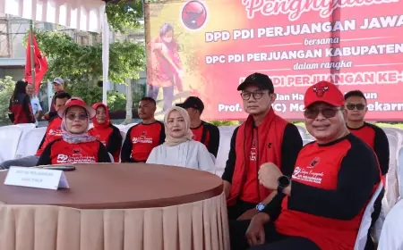 Tanam Pohon, Wakil Bupati Malang Hadiri HUT ke 52 PDI Perjuangan