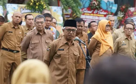 Pimpin Apel di Hari Pertama Kerja, Gus Qowim Ajak Satukan Tekad Wujudkan Kota Kediri MAPAN