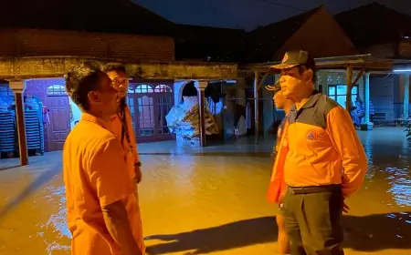 Banjir Rendam Ratusan Rumah di Mojokerto akibat Luapan Sungai Lamong dan Macetnya Drainase