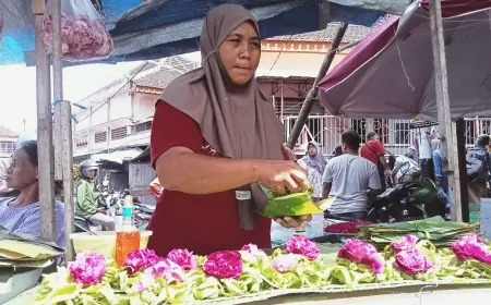 Jelang Ramadan, Penjual Bunga Tabur di Blitar Habiskan 1 Kuintal Sehari