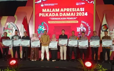 Capai Target Partisipasi Pemilih, KPU Kabupaten Kediri Gelar Malam Apresiasi Pilkada 2024