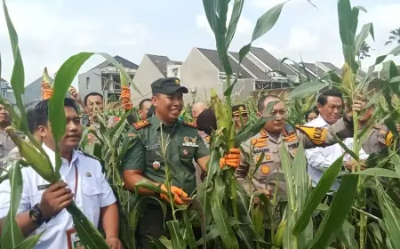 Polresta Malang Kota Ikuti Panen Raya Jagung Serentak Tahap Pertama