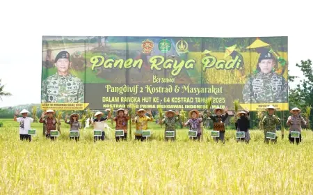 Gelar Panen Raya Padi, TNI dan Pemkab Malang Kolaborasi Perkuat Ketahanan Pangan