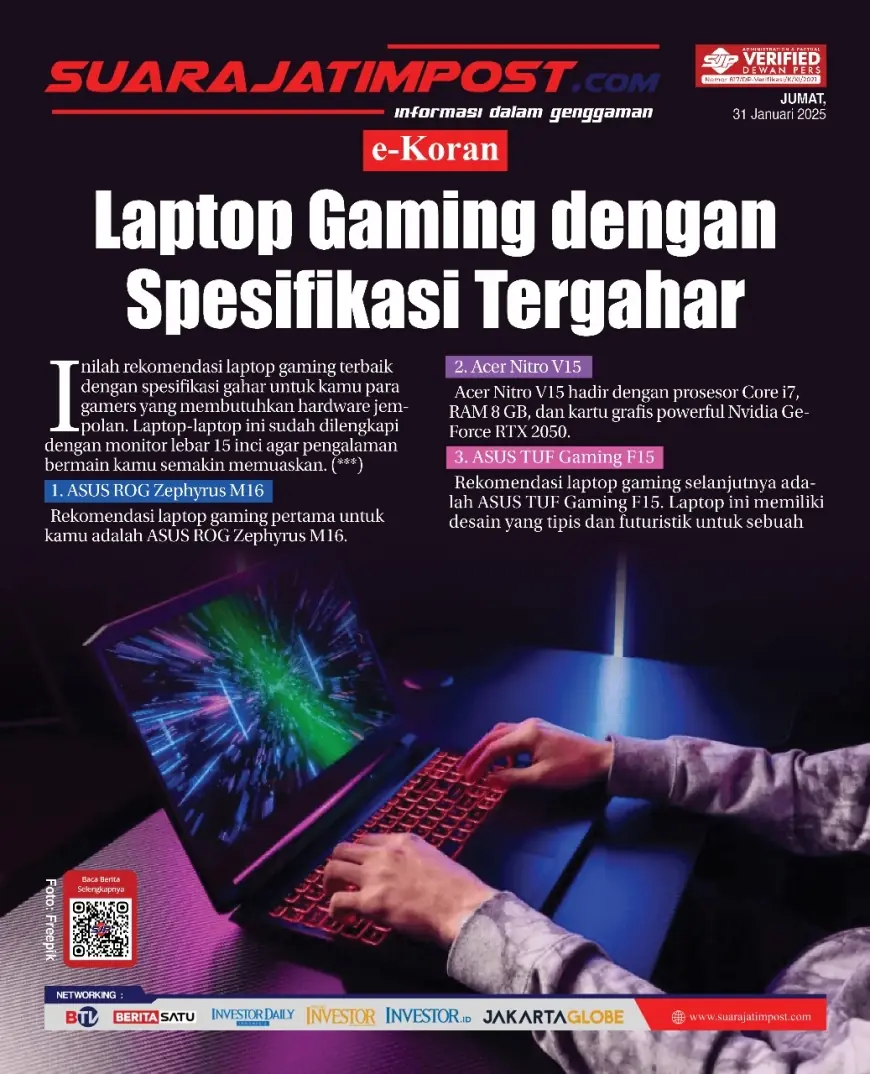 eKoran, Edisi Jumat, 31 Januari 2025