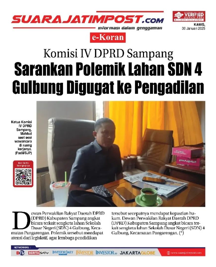 eKoran, Edisi Kamis, 30 Januari 2025