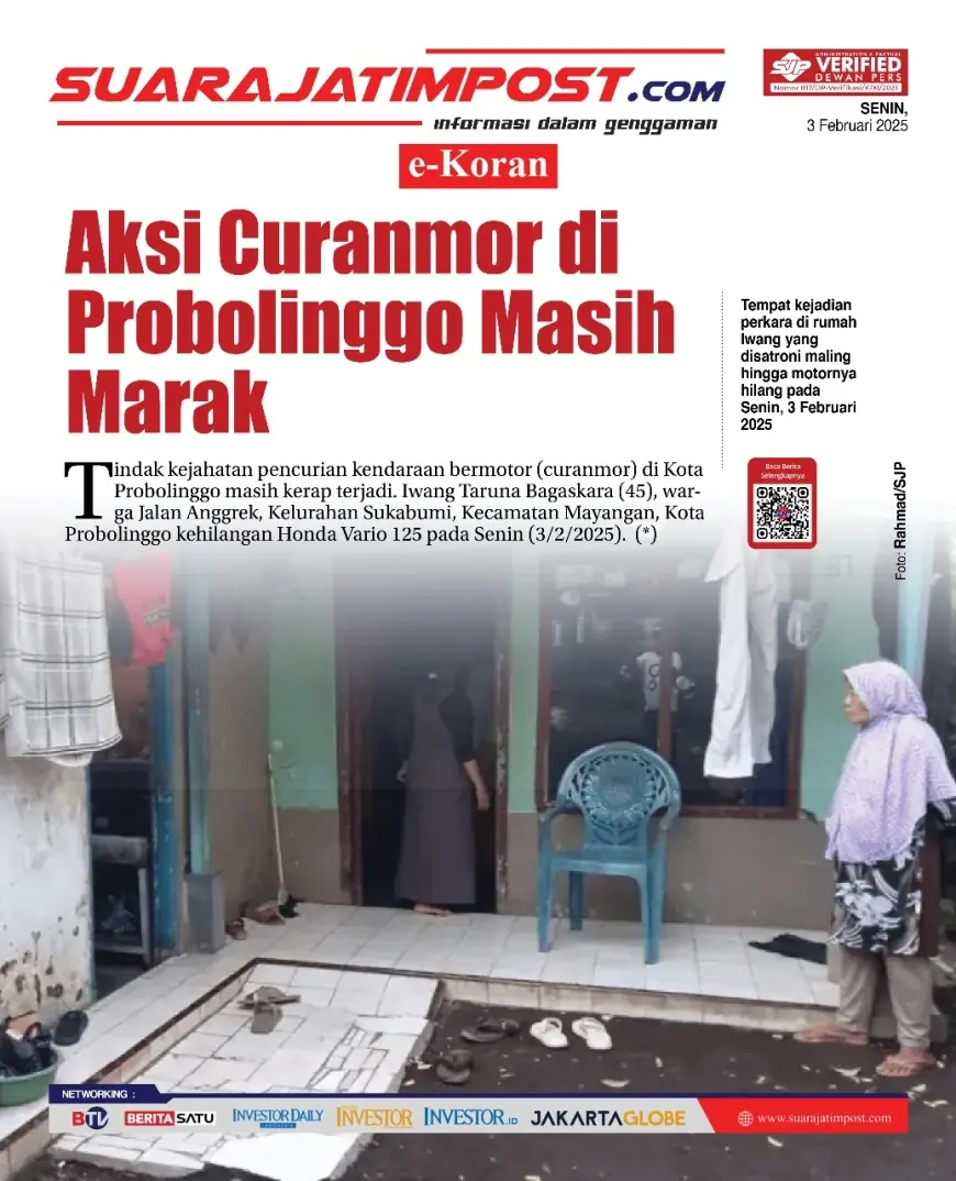 eKoran, Edisi Senin, 3 Februari 2025
