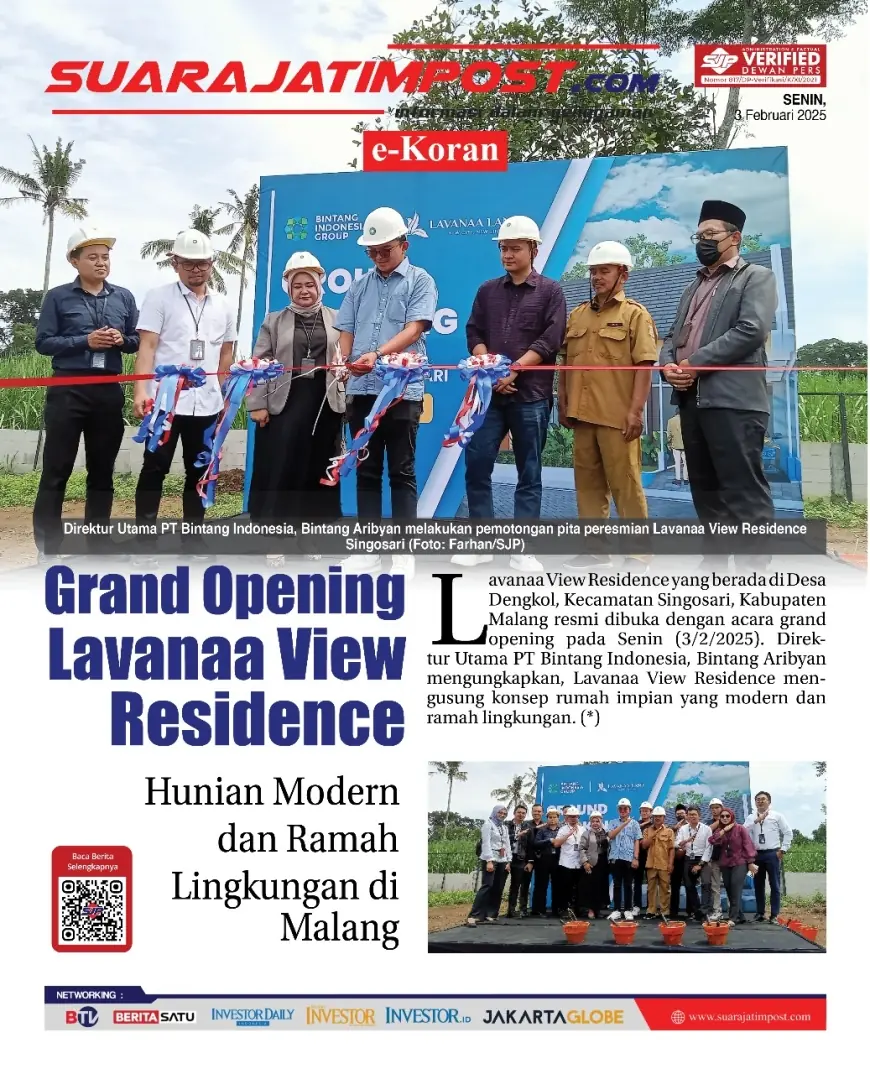 eKoran, Edisi Senin, 3 Februari 2025