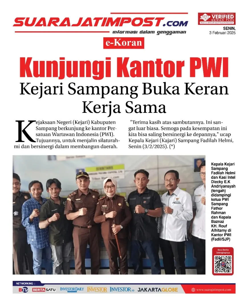 eKoran, Edisi Senin, 3 Februari 2025