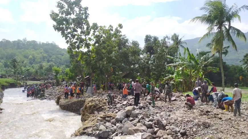 Banjir Bandang Wonoboyo Bondowoso Rusak Infrastruktur, Dinas BSBK Fokus Bangun Tanggul Penahan Air
