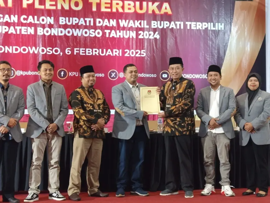 Pasangan RAHMAD Ditetapkan Sebagai Bupati dan Wakil Bupati Bondowoso