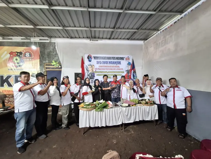 DPD IWOI Nganjuk Bersama Sejumlah LSM Peringati Hari Pers Nasional 2025