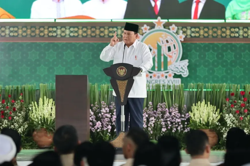 Prabowo di Kongres Muslimat NU: "Ada yang Ingin Pisahkan Saya dengan Jokowi"