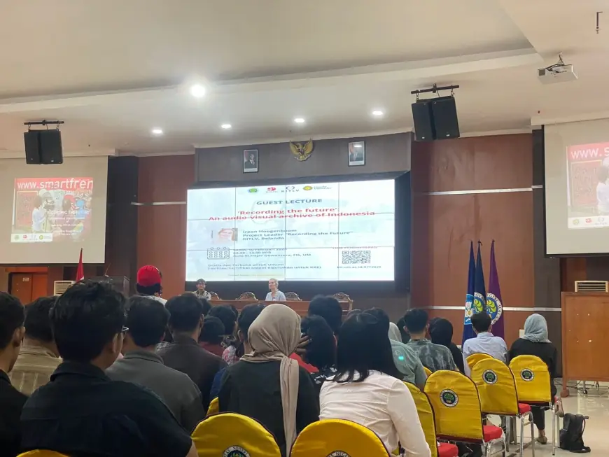 KITLV Jadi Narasumber Kuliah Tamu di UM, Perkenalkan Arsip Audio-Visual sebagai Sumber Sejarah Masa Depan