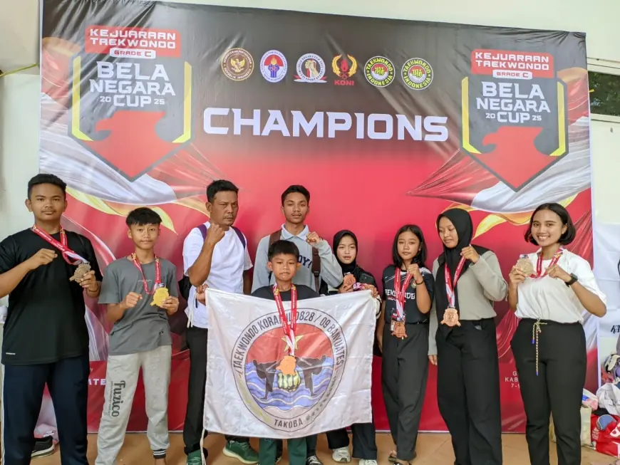 Atlet Dojang Taekwondo Koramil Banyuates Borong Medali di Kejurnas