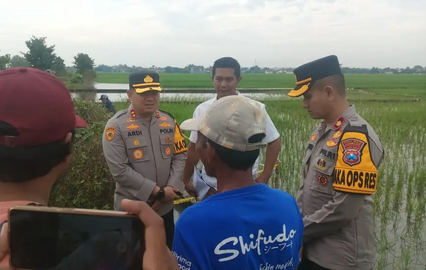 Kapolres Jombang Tinjau Langsung Lokasi Penemuan Mayat tanpa Kepala