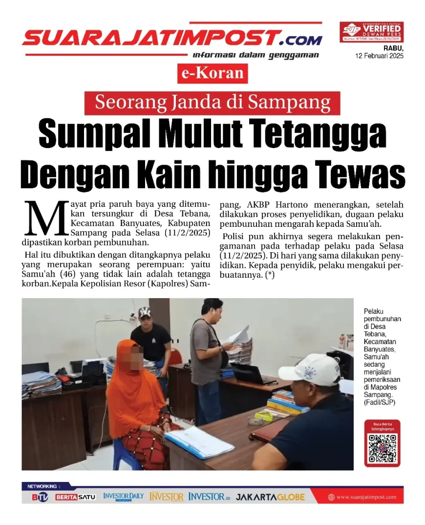 eKoran, Edisi Rabu, 12 Februari 2025